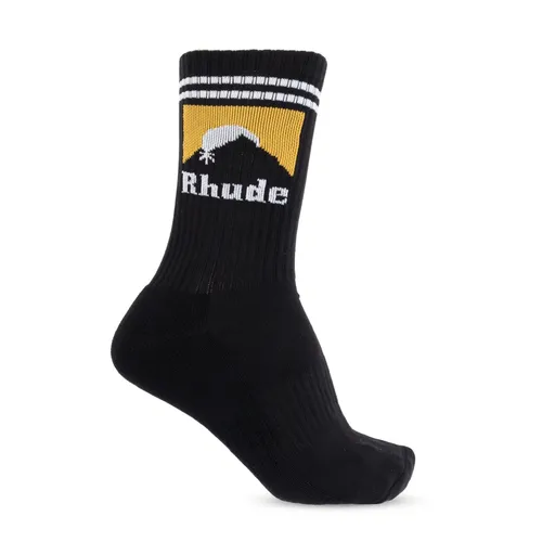 Rhude - Underwear > Socks - Black - Rhude - Modalova