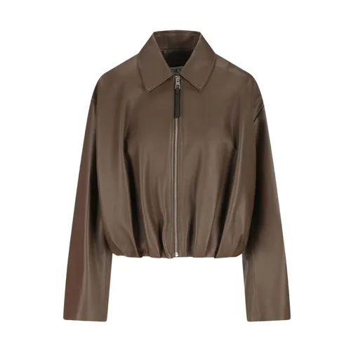 Jackets > Leather Jackets - - Loewe - Modalova