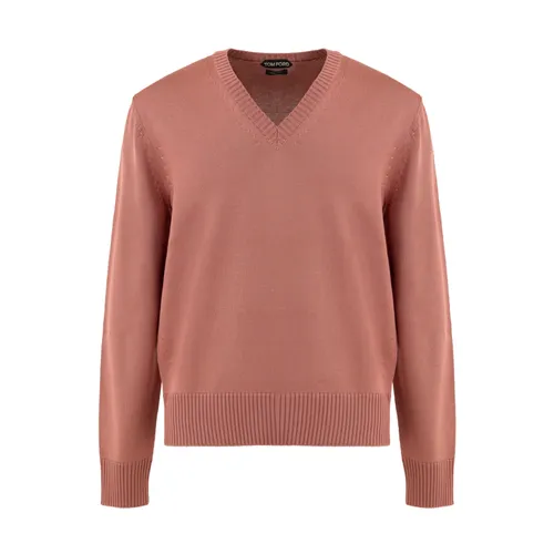 Knitwear > V-neck Knitwear - - Tom Ford - Modalova