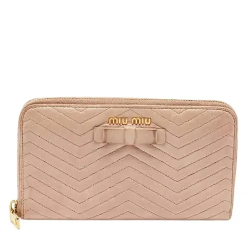 Pre-owned > Pre-owned Accessories > Pre-owned Wallets - - Miu Miu Pre-owned - Modalova
