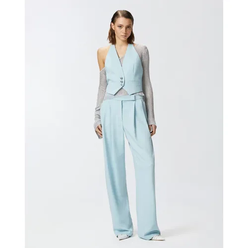 Pinko - Jackets > Vests - Blue - Pinko - Modalova