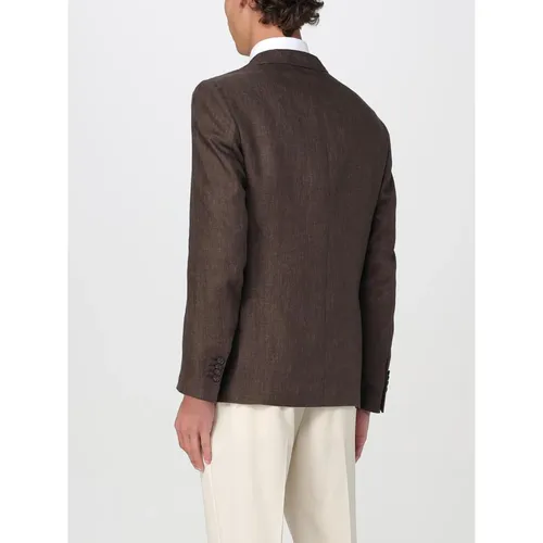 Fay - Jackets > Blazers - Brown - Fay - Modalova
