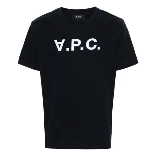 A.p.c. - Tops > T-Shirts - Blue - A.p.c. - Modalova