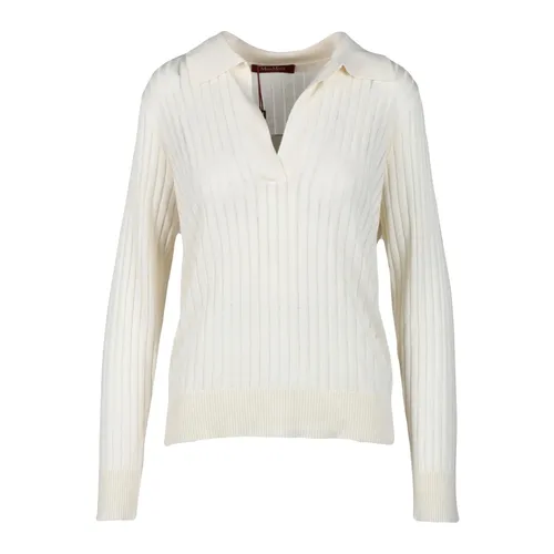 Knitwear > V-neck Knitwear - - Max Mara Studio - Modalova