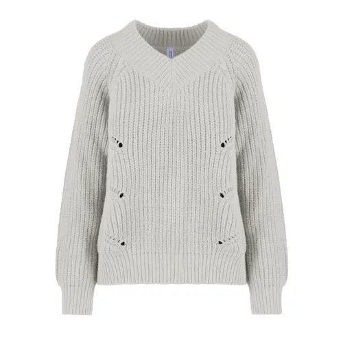 Knitwear > V-neck Knitwear - - BomBoogie - Modalova