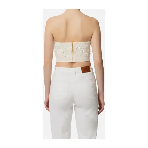 Tops > Sleeveless Tops - - Elisabetta Franchi - Modalova