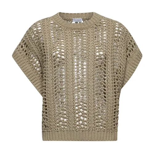 Knitwear > Round-neck Knitwear - - Brunello Cucinelli - Modalova