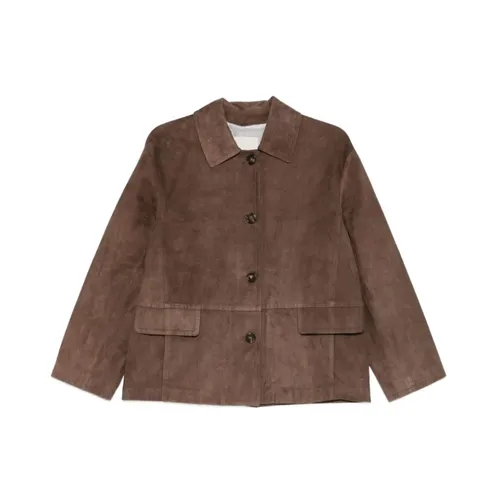 Jackets > Leather Jackets - - Max Mara - Modalova