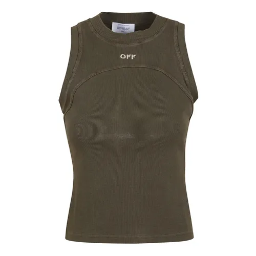 Tops > Sleeveless Tops - - Off White - Modalova