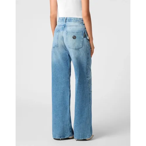 Jeans > Wide Jeans - - Philipp Plein - Modalova