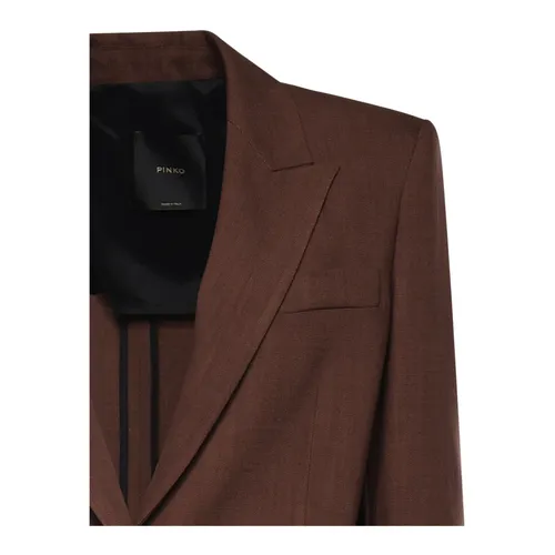 Pinko - Jackets > Blazers - Brown - Pinko - Modalova
