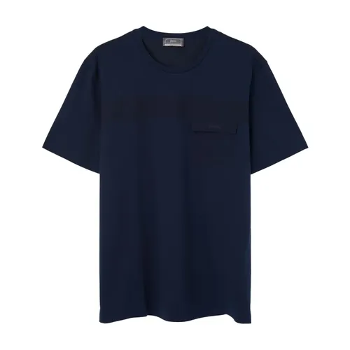 Herno - Tops > T-Shirts - Blue - Herno - Modalova