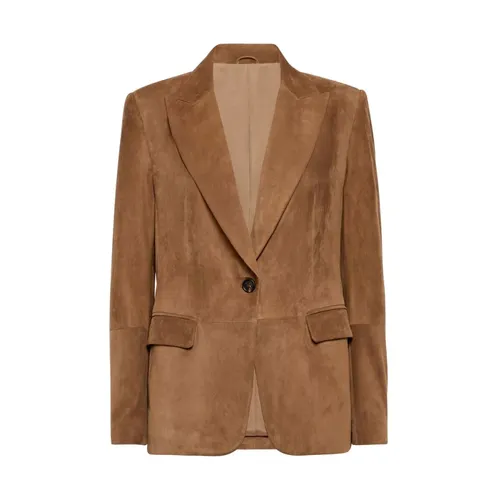 Jackets > Blazers - - Brunello Cucinelli - Modalova