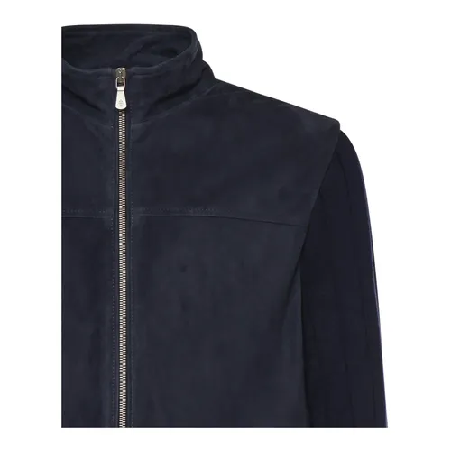 Jackets > Leather Jackets - - Eleventy - Modalova