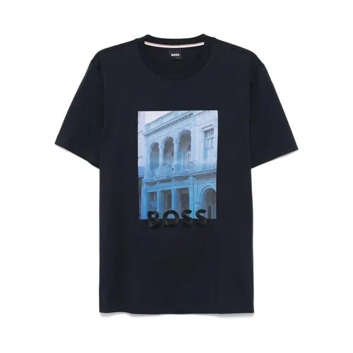 Hugo - Tops > T-Shirts - Blue - Hugo - Modalova