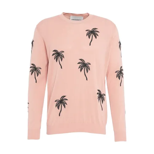 Knitwear > Round-neck Knitwear - - Amaránto - Modalova