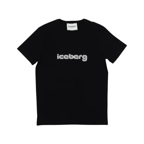 Iceberg - Tops > T-Shirts - Black - Iceberg - Modalova