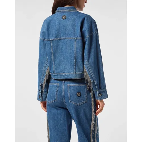Jackets > Denim Jackets - - Philipp Plein - Modalova