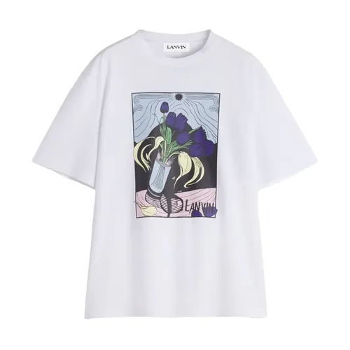 Lanvin - Tops > T-Shirts - White - Lanvin - Modalova