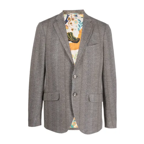 Etro - Jackets > Blazers - Gray - Etro - Modalova