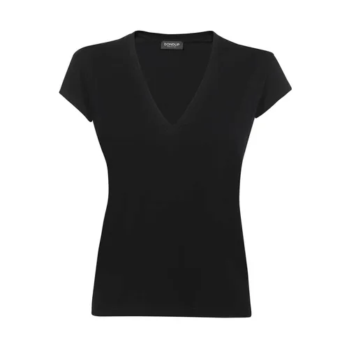 Dondup - Tops > T-Shirts - Black - Dondup - Modalova