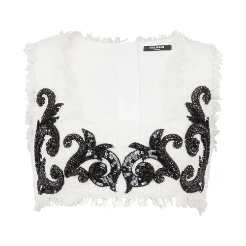 Tops > Sleeveless Tops - - Balmain - Modalova
