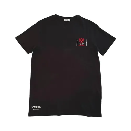 Iceberg - Tops > T-Shirts - Black - Iceberg - Modalova