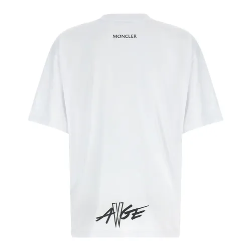 Moncler - Tops > T-Shirts - White - Moncler - Modalova
