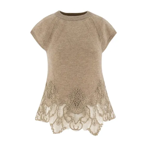 Knitwear > Round-neck Knitwear - - Ermanno Scervino - Modalova