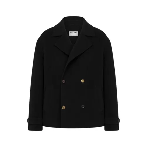 Coats > Double-Breasted Coats - - Moschino - Modalova