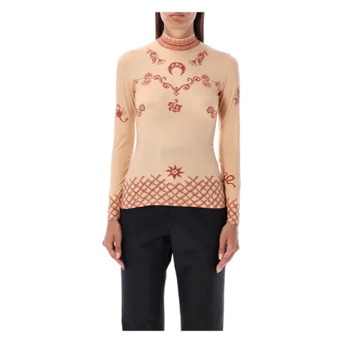 Tops > Long Sleeve Tops - - Marine Serre - Modalova