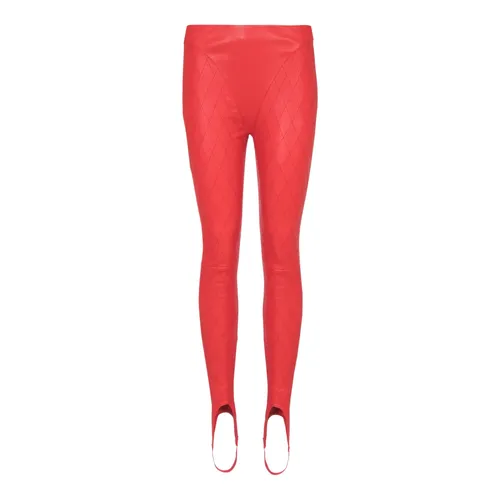 Trousers > Leather Trousers - - Balmain - Modalova