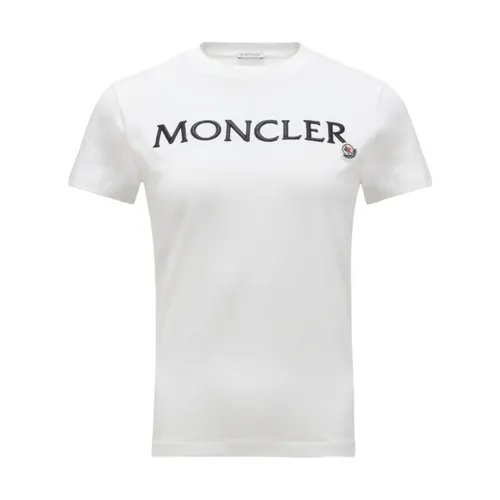 Moncler - Tops > T-Shirts - White - Moncler - Modalova