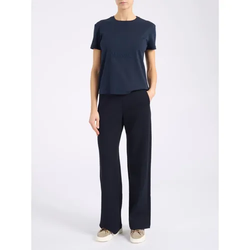 Max Mara - Tops > T-Shirts - Blue - Max Mara - Modalova