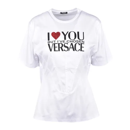 Versace - Tops > T-Shirts - White - Versace - Modalova