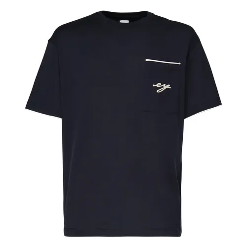 Eleventy - Tops > T-Shirts - Blue - Eleventy - Modalova