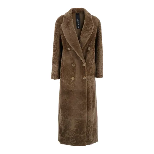 Coats > Double-Breasted Coats - - Blancha - Modalova