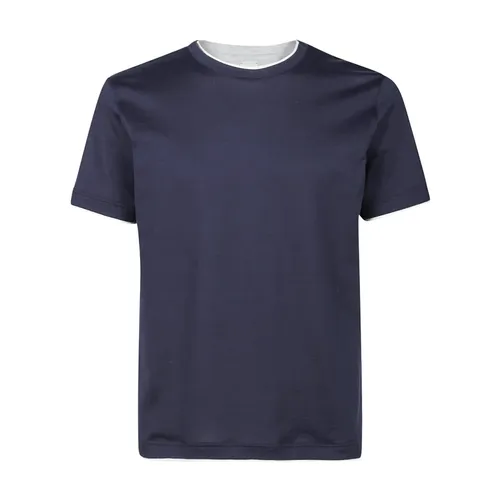 Eleventy - Tops > T-Shirts - Blue - Eleventy - Modalova