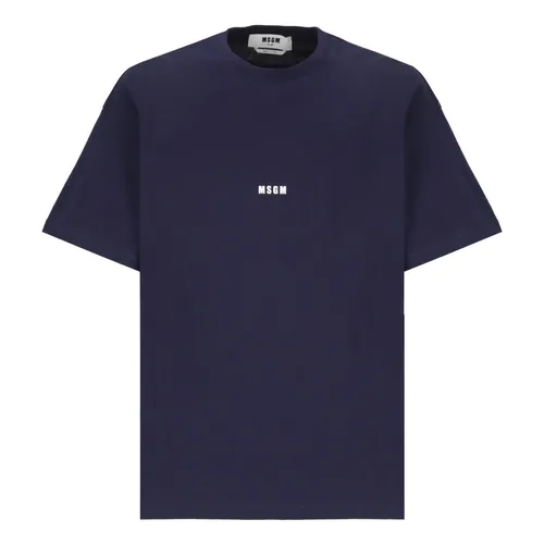 Msgm - Tops > T-Shirts - Blue - Msgm - Modalova