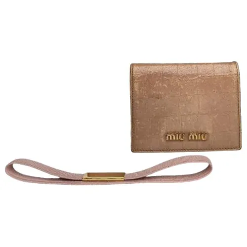 Pre-owned > Pre-owned Accessories > Pre-owned Wallets - - Miu Miu Pre-owned - Modalova