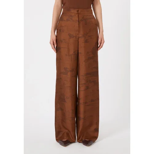 Trousers > Wide Trousers - - Max Mara Studio - Modalova