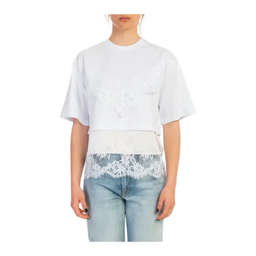 Msgm - Tops > T-Shirts - White - Msgm - Modalova