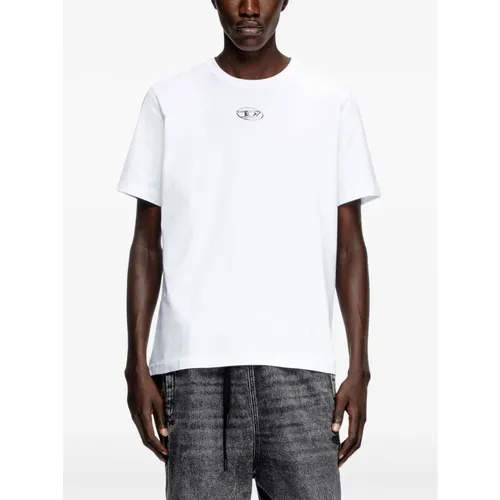 Diesel - Tops > T-Shirts - White - Diesel - Modalova