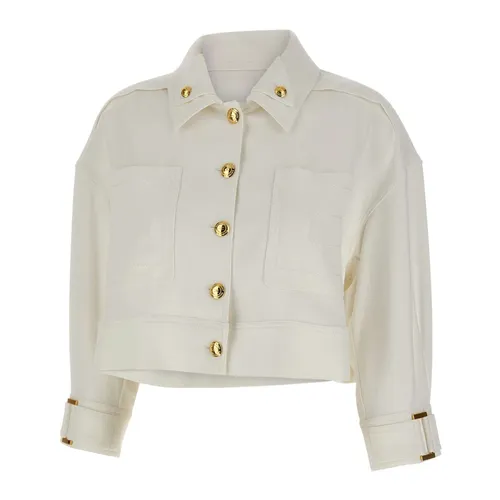 Jackets > Light Jackets - - Elisabetta Franchi - Modalova