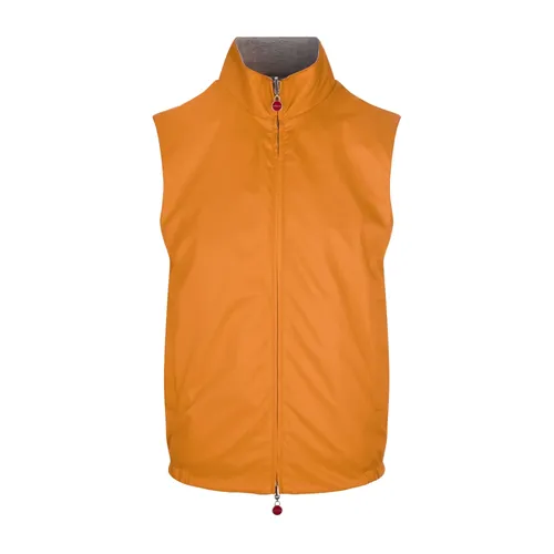Kiton - Jackets > Vests - Orange - Kiton - Modalova
