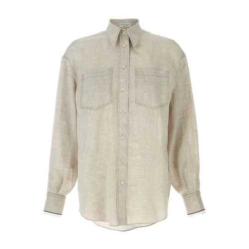 Blouses & Shirts > Shirts - - Brunello Cucinelli - Modalova