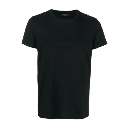 Balmain - Tops > T-Shirts - Black - Balmain - Modalova