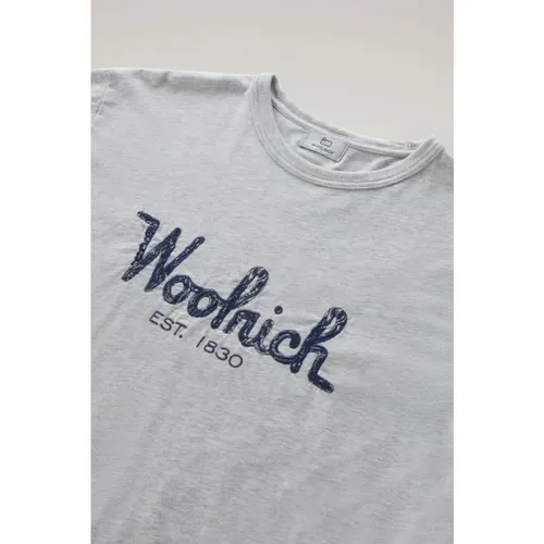 Woolrich - Tops > T-Shirts - Gray - Woolrich - Modalova