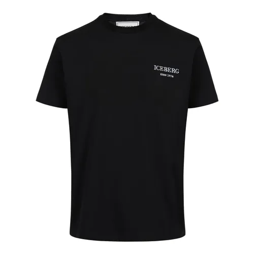Iceberg - Tops > T-Shirts - Black - Iceberg - Modalova