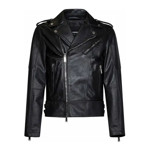 Jackets > Leather Jackets - - Dsquared2 - Modalova
